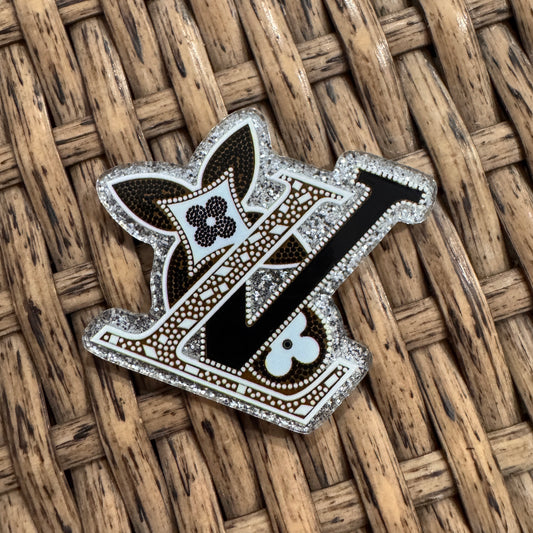 Designer LV Flatback,  Planar, Cabochon, Single Pc