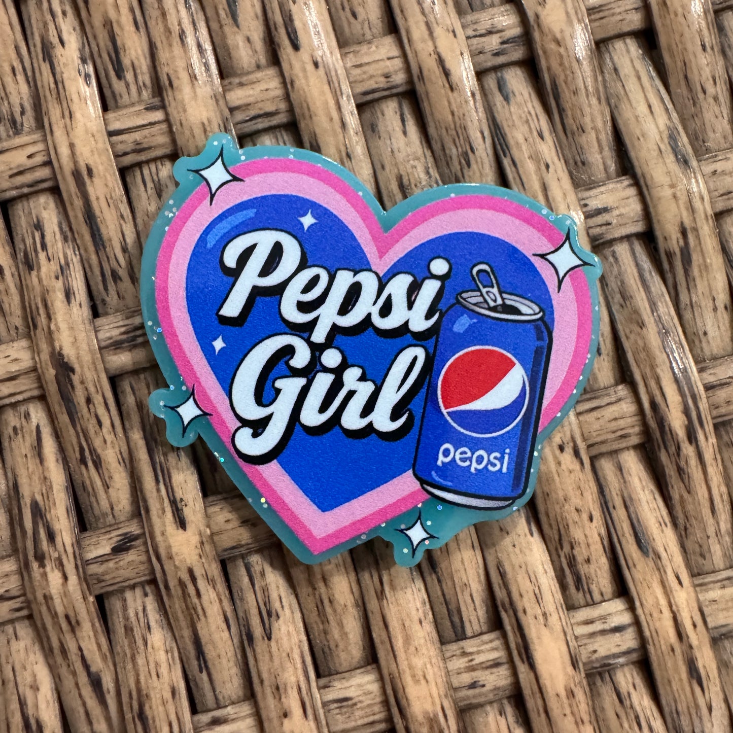 Pepsi drink Flatback,  Planar, Cabochon, Single Pc