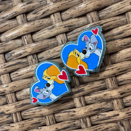 Small Acrylic Focal Bead Set of Two  – Double-Sided Image Charms for Beadable Pens, Badge Reels, Keychains, Jewelry, Junk Cases