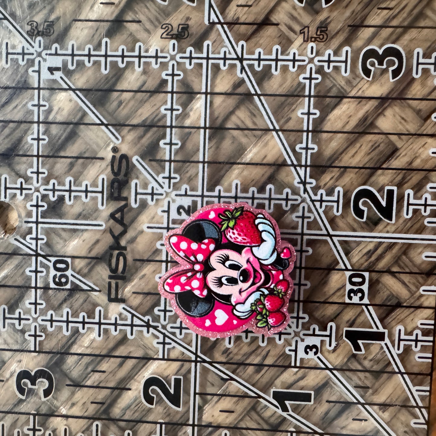Small Acrylic Focal Bead Set of Two  – Double-Sided Image  for Beadable Pens, Badge Reels, Keychains, Jewelry, Junk Cases