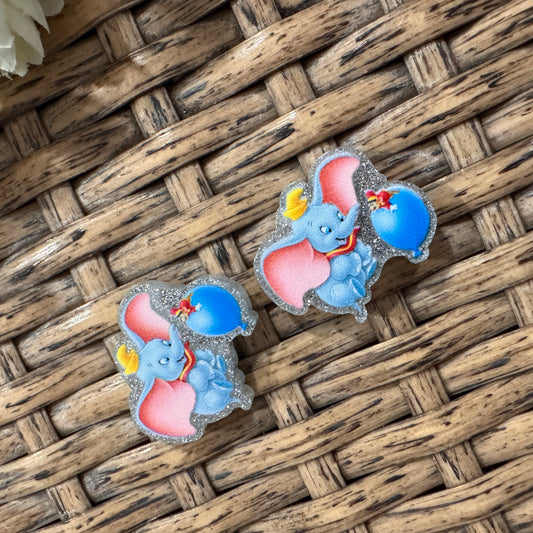 Small Acrylic Focal Bead Set of Two  – Double-Sided Image  for Beadable Pens, Badge Reels, Keychains, Jewelry, Junk Cases