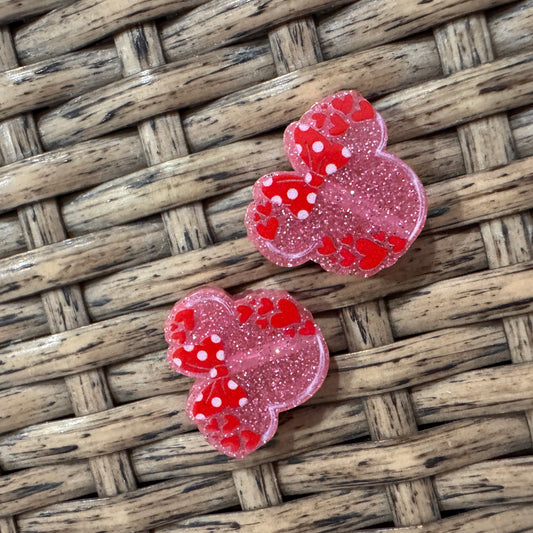 Small Acrylic Focal Bead Set of Two  – Double-Sided Image  for Beadable Pens, Badge Reels, Keychains, Jewelry, Junk Cases