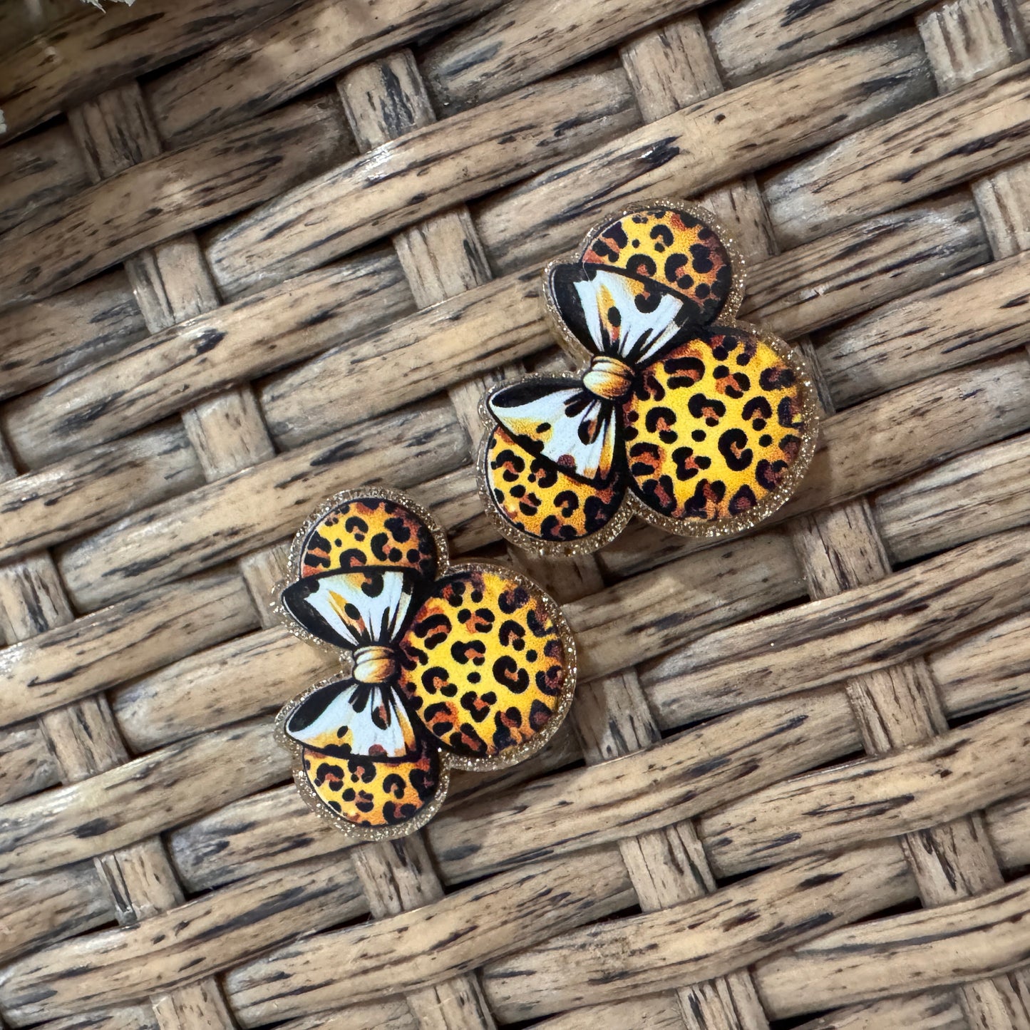 Small Acrylic Focal Bead Set of Two  – Double-Sided Image  for Beadable Pens, Badge Reels, Keychains, Jewelry, Junk Cases