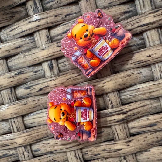 Small Acrylic Focal Bead Set of Two  – Double-Sided Image  for Beadable Pens, Badge Reels, Keychains, Jewelry, Junk Cases