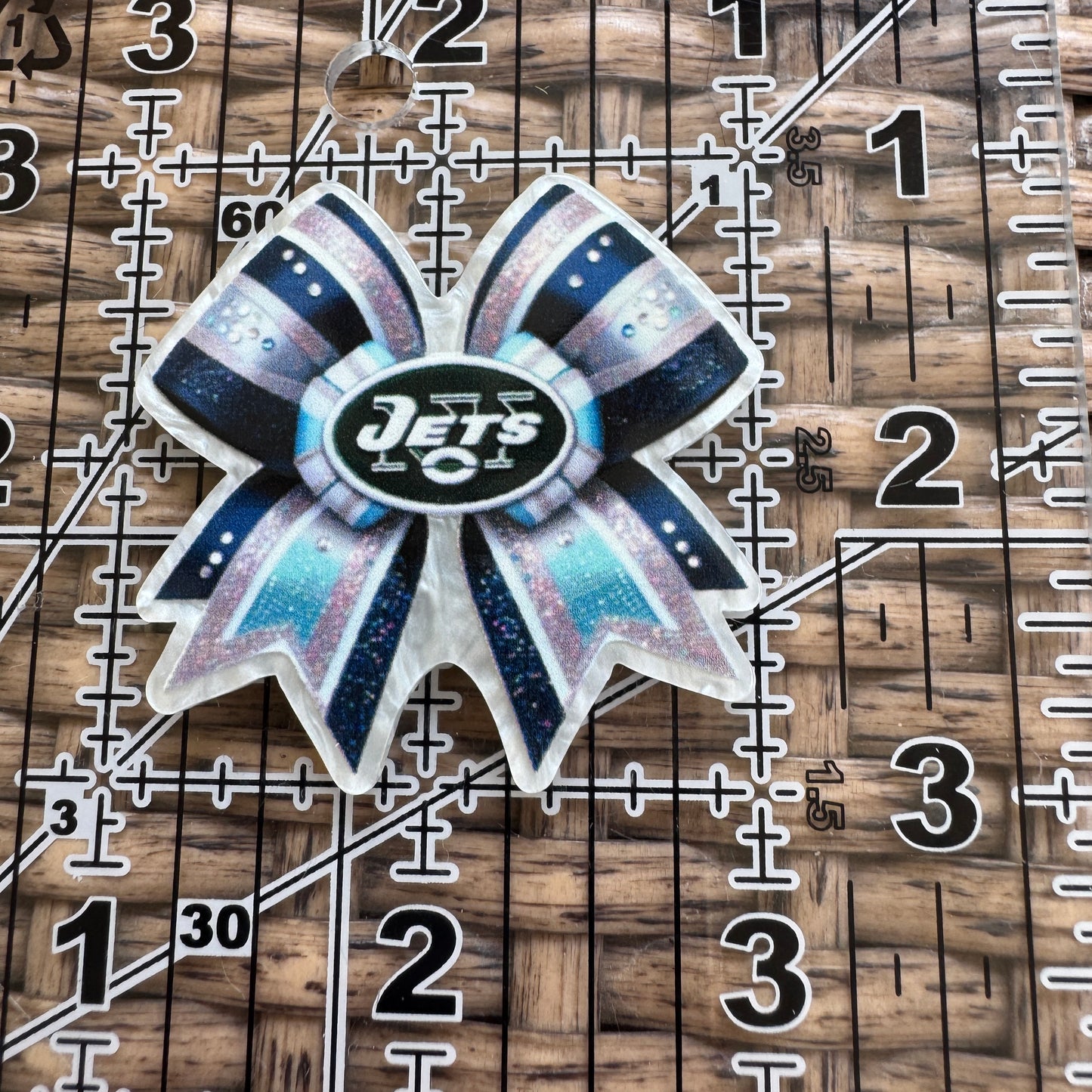 Jets, Bow,  Football, Planar, Cabochon, Single Pc.