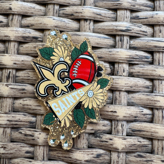 Saints, Football,  Planar, Cabochon, Single Pc.