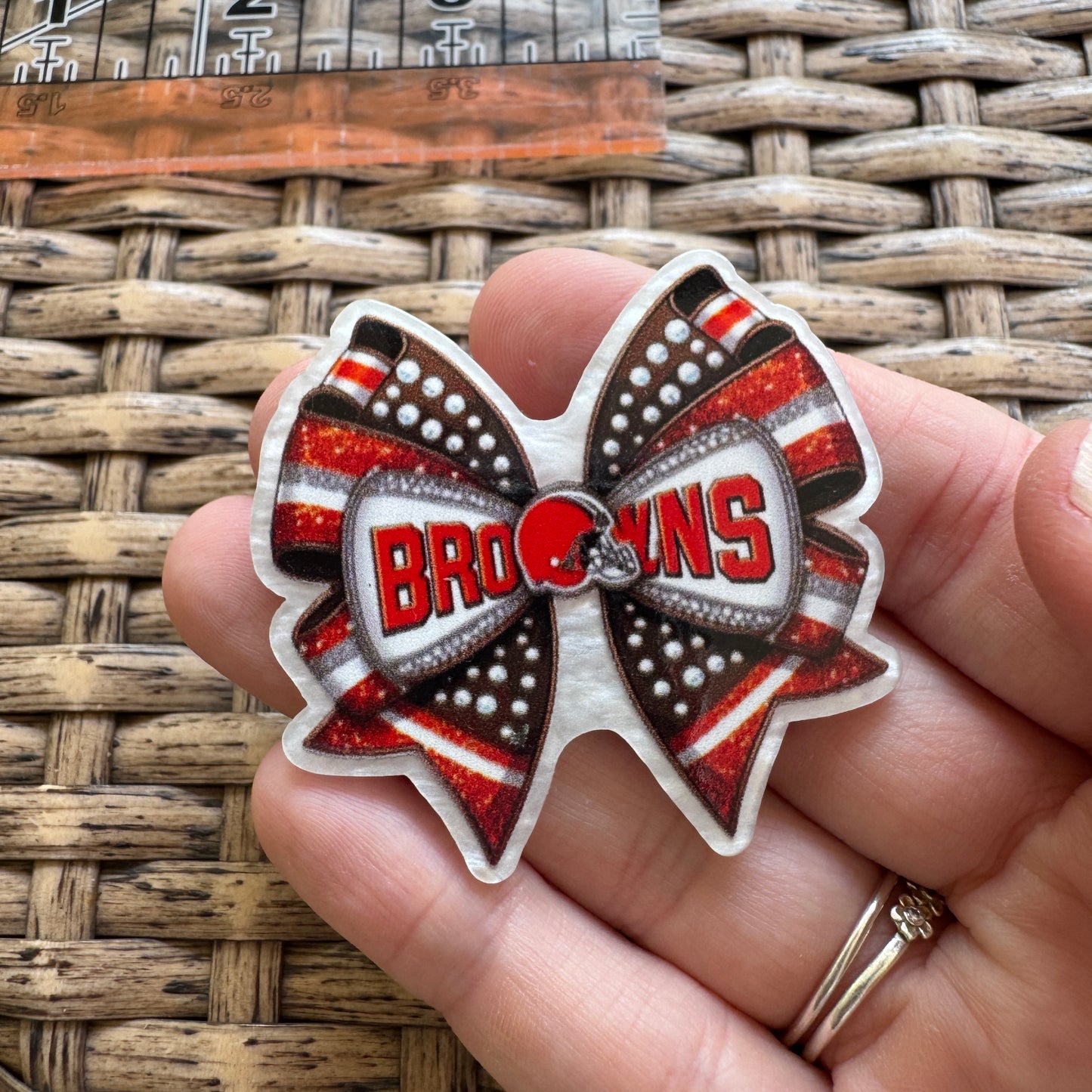 Broncos,  Football,  Planar, Cabochon, Single Pc