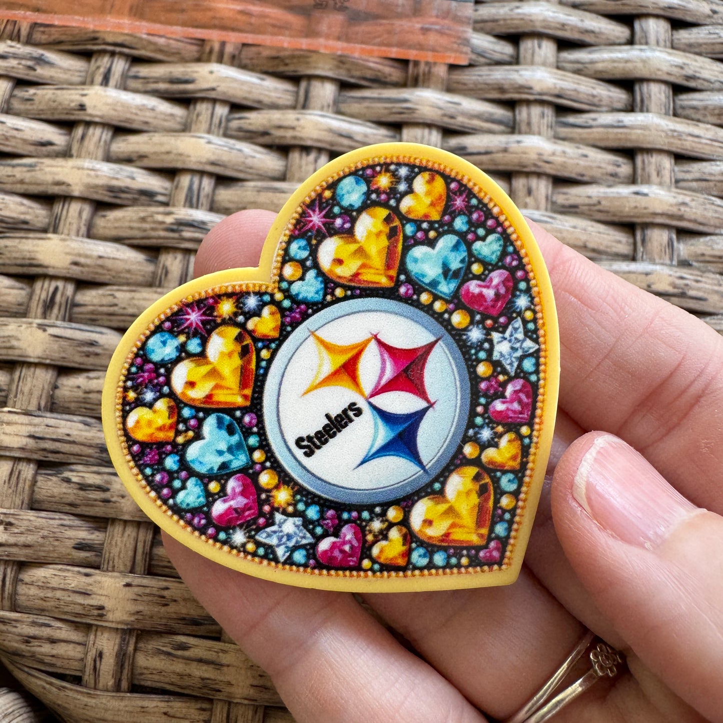 Steelers,  Football,  Planar, Cabochon, Single Pc