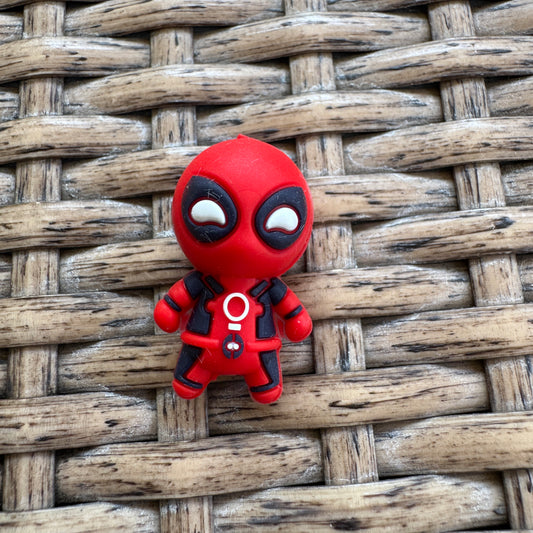 Silicone Flocal Bead DeadPool 3D (Copy)