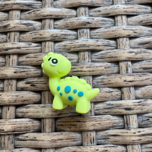 Silicone Flocal Bead Dino 3D