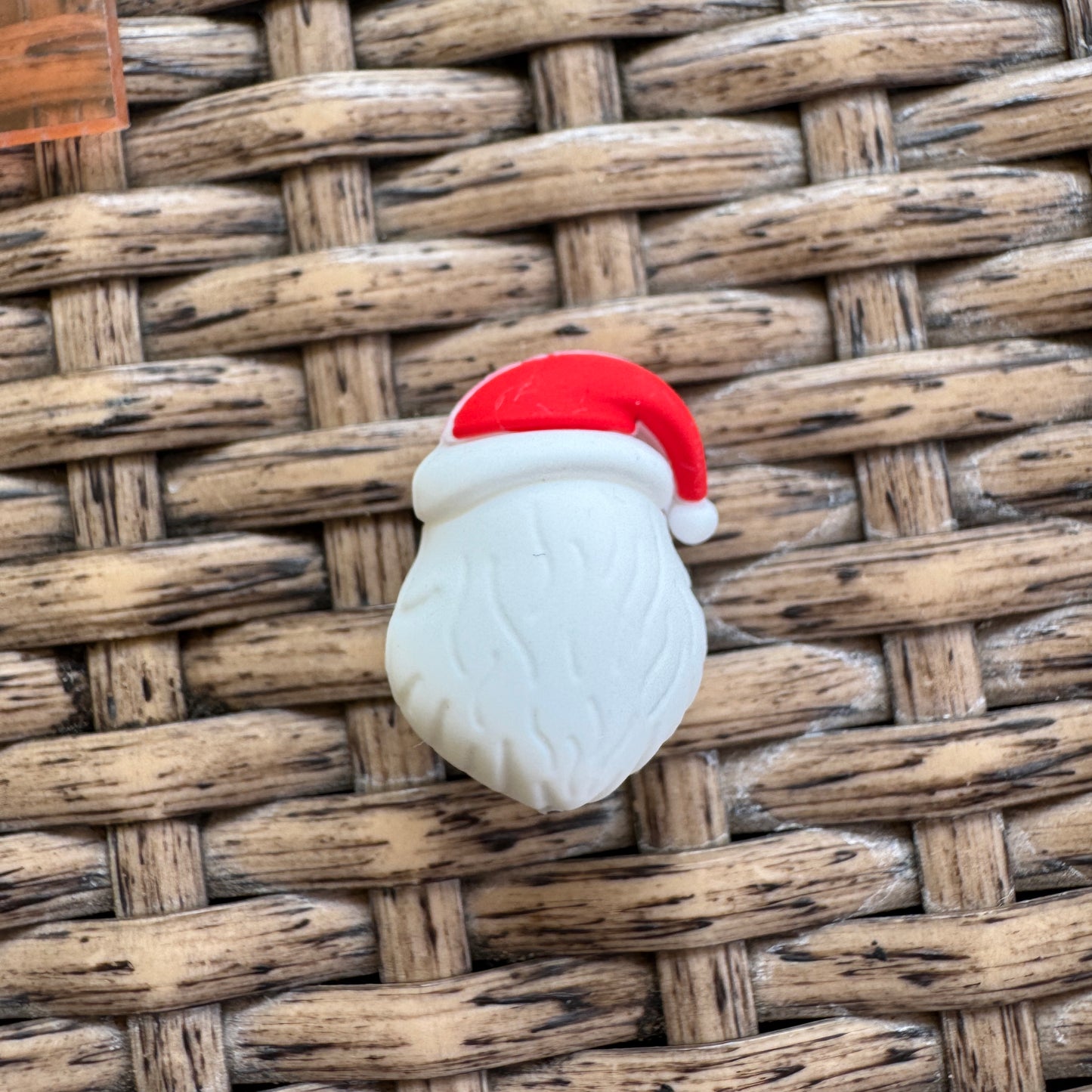 Silicone Flocal Bead Santa Head 3D