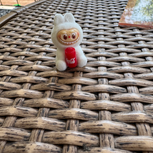 Flocal Bead Labubu With Coke Sitting