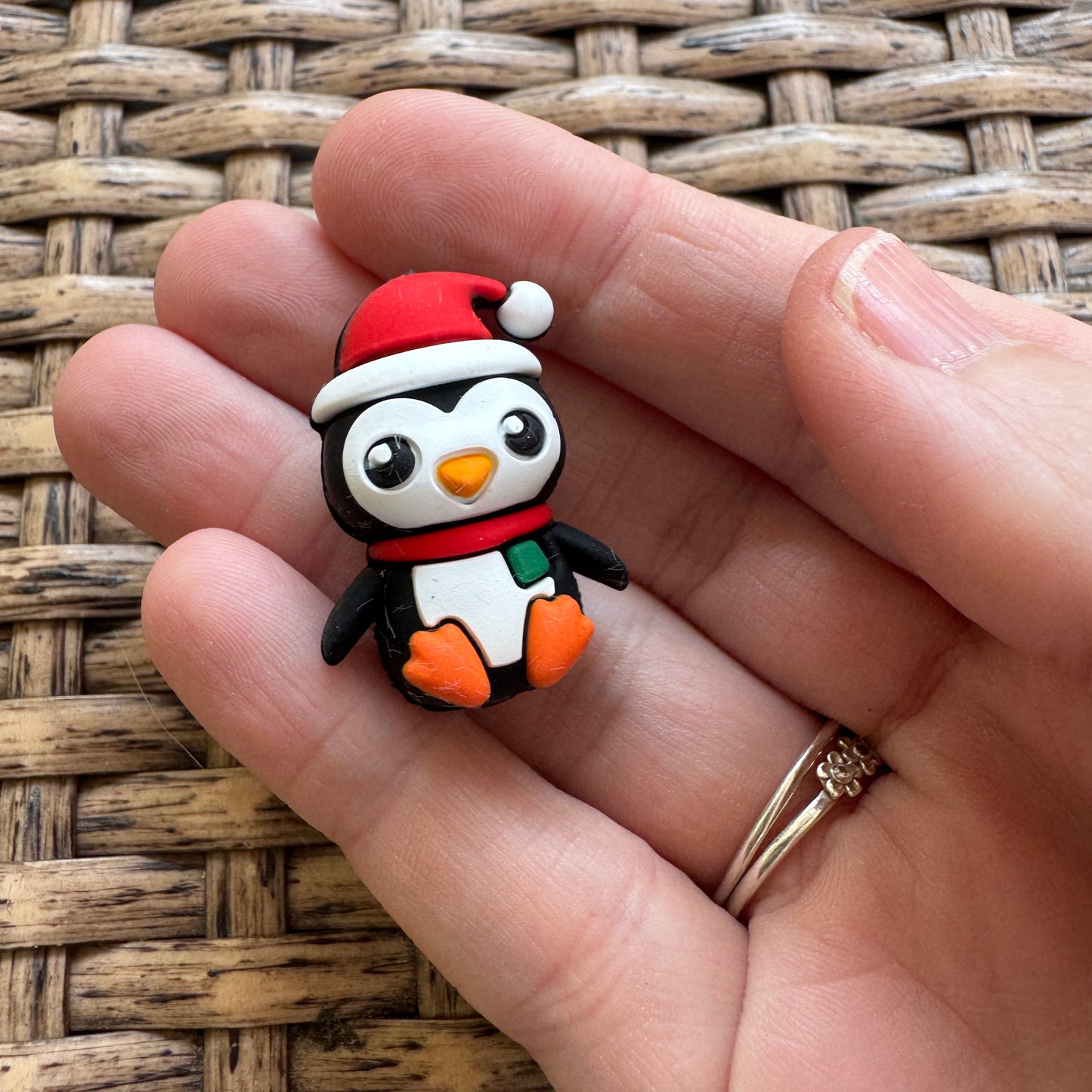 Flocal Bead Silicone 3D Penguin Head