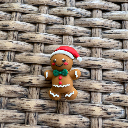 Flocal Bead Silicone 3D Gingerbread Man