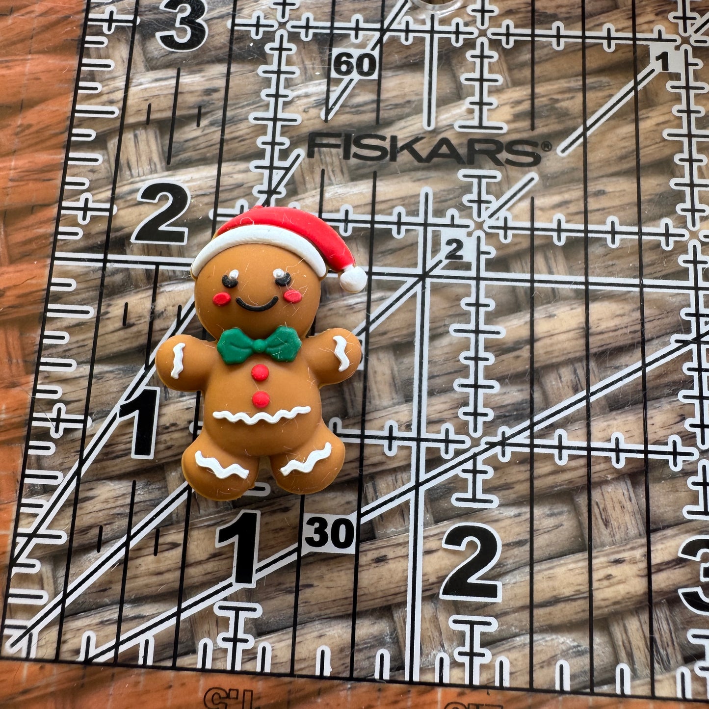 Flocal Bead Silicone 3D Gingerbread Man