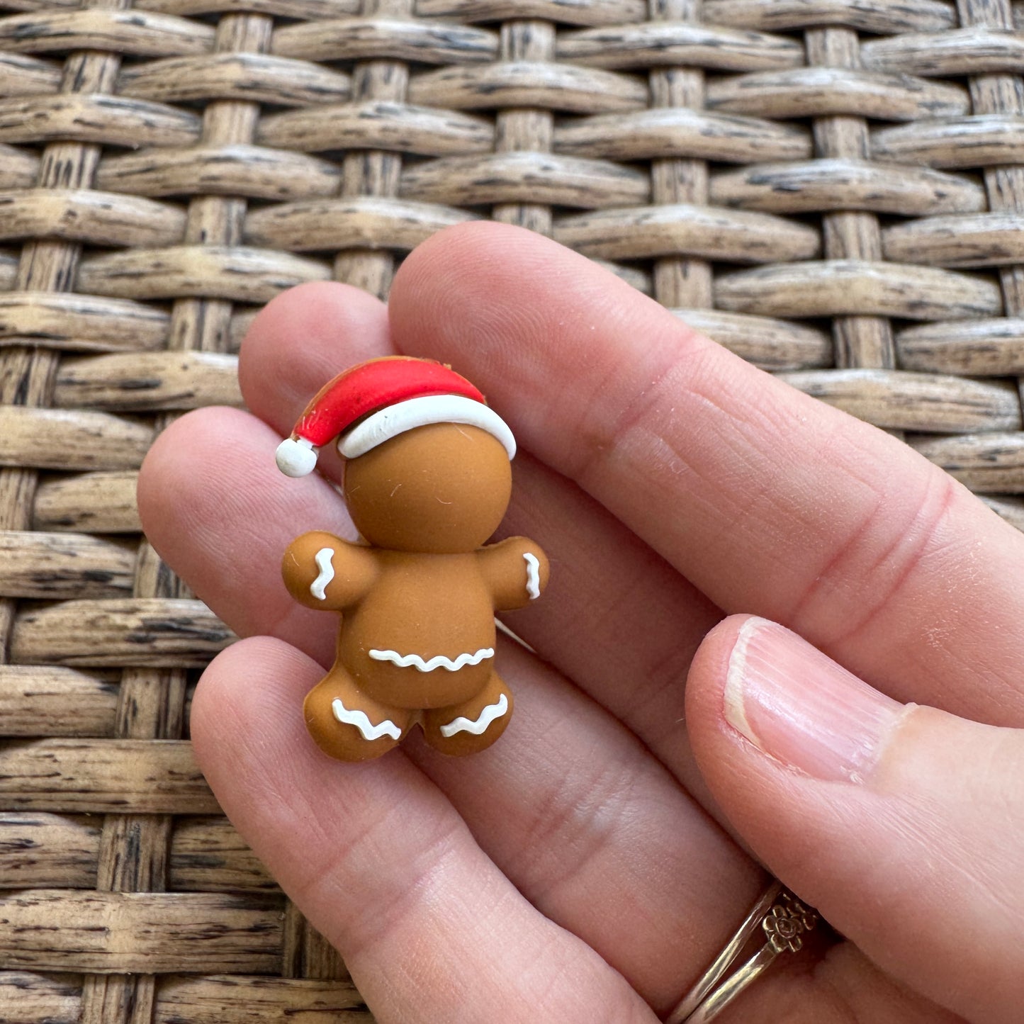 Flocal Bead Silicone 3D Gingerbread Man