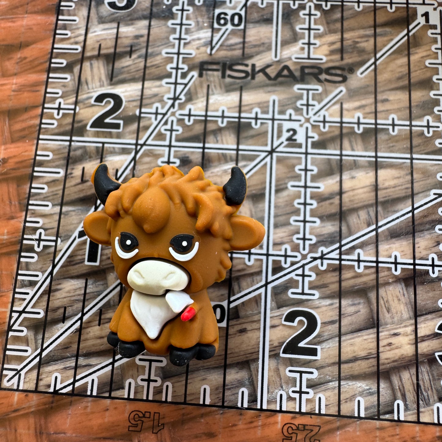 Flocal Bead Silicone Smoking Highland Cow