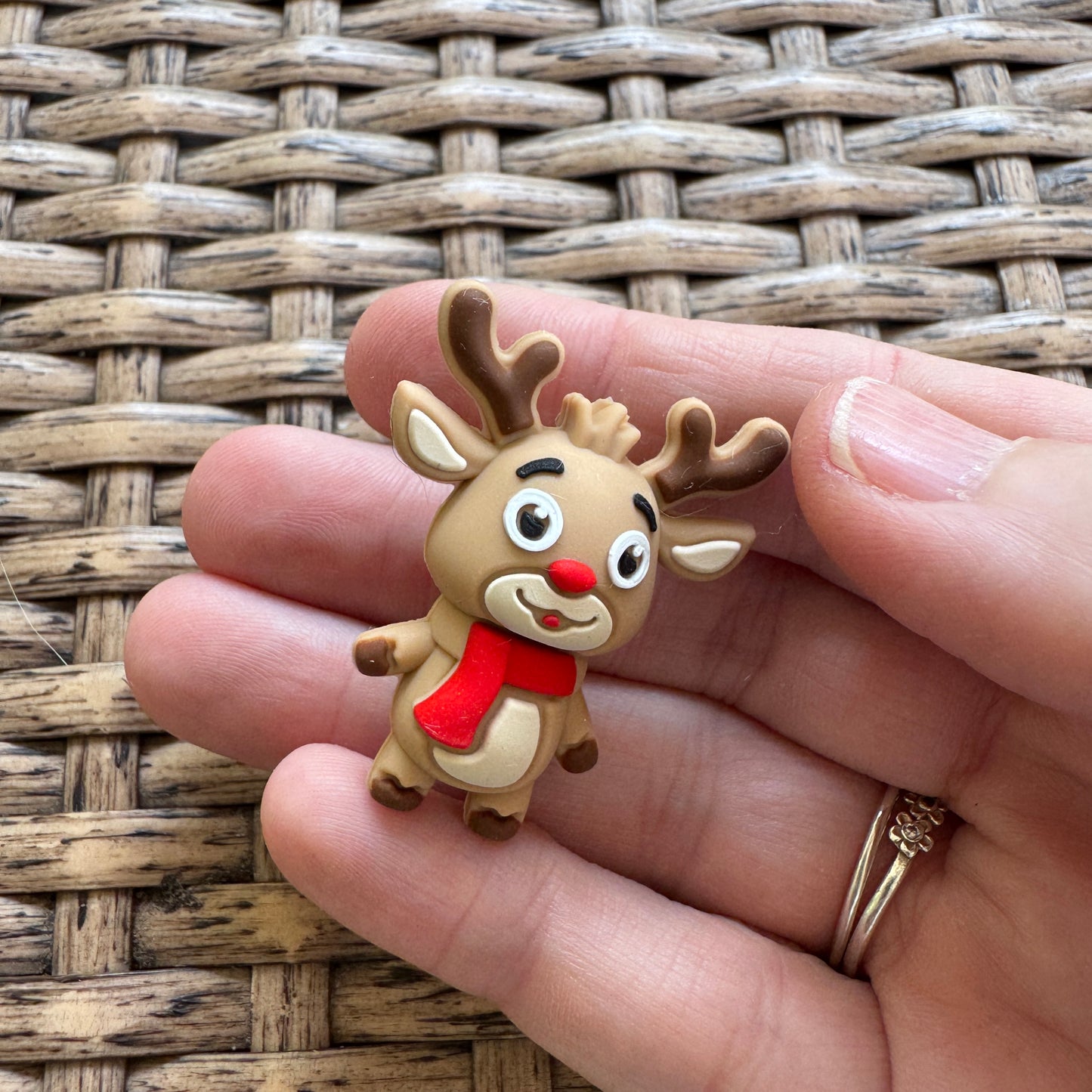Flocal Bead Silicone Reindeer