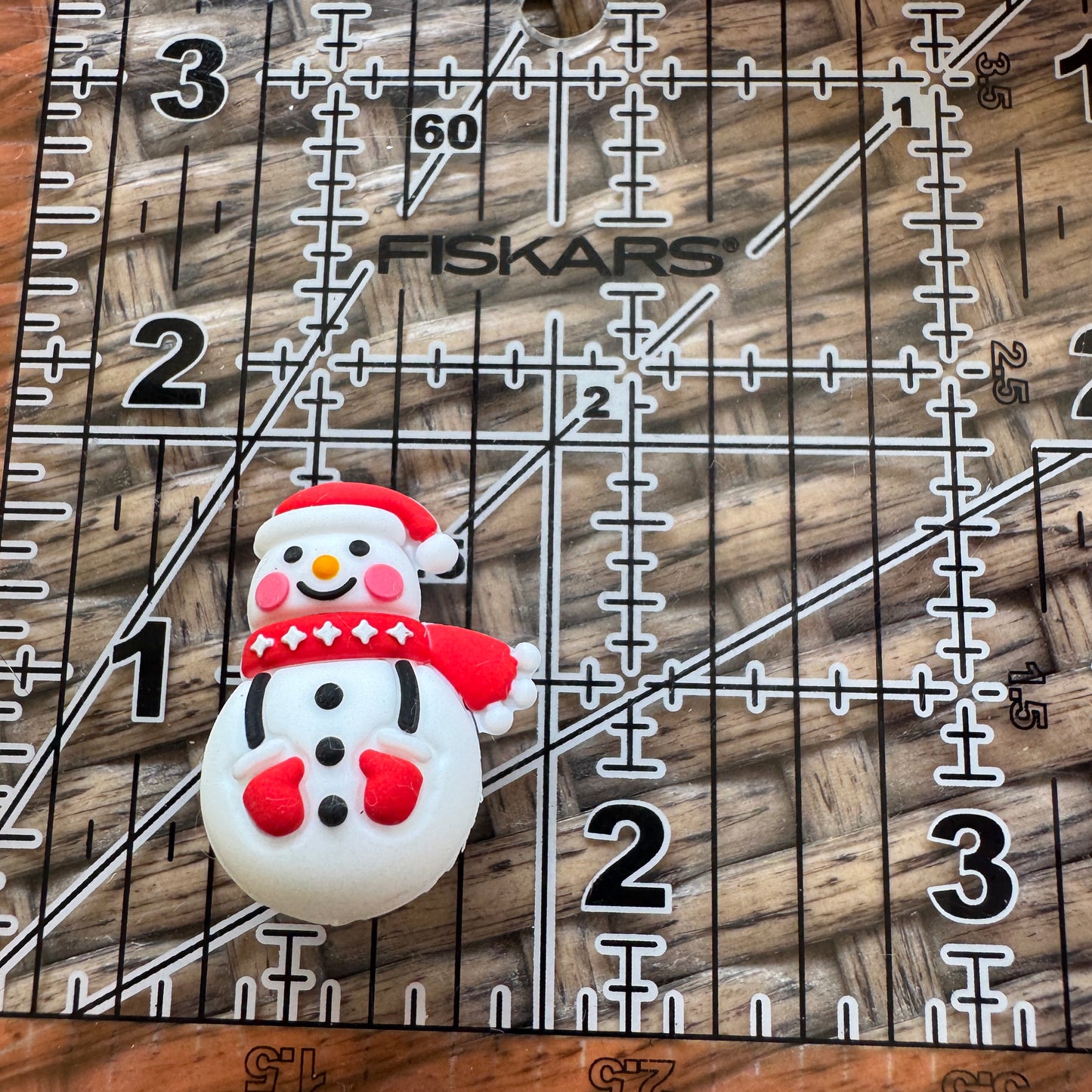 Flocal Bead Silicone Snowman 3D