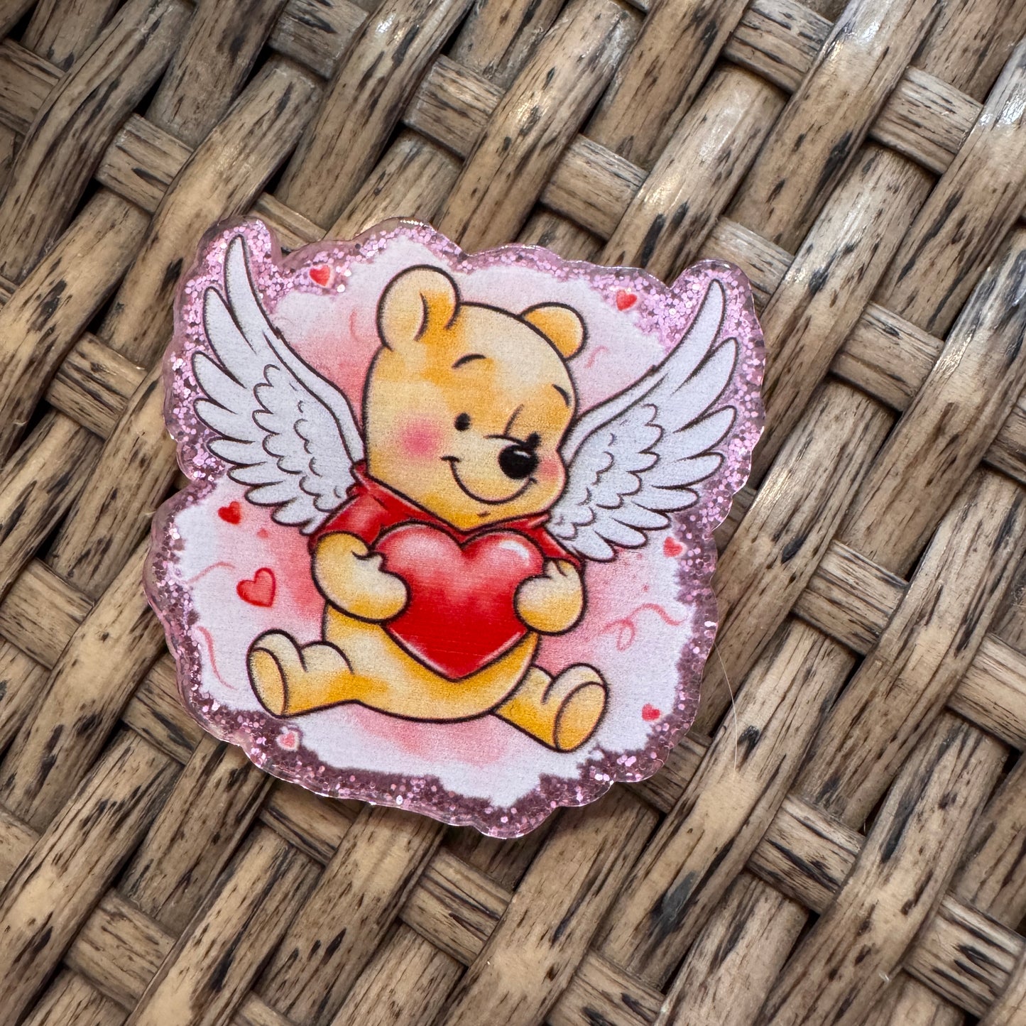 Pooh Bear Flatback,  Planar, Cabochon, Single Pc