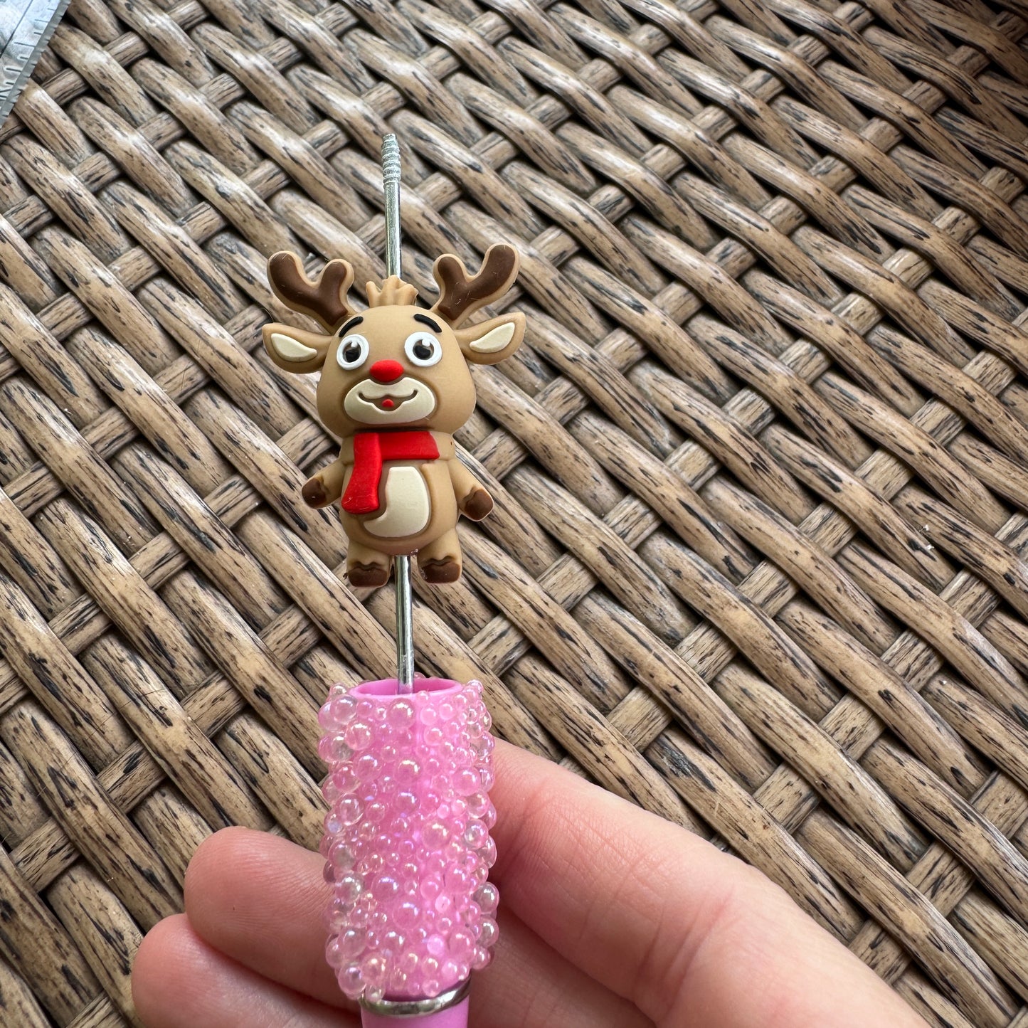 Flocal Bead Silicone Reindeer