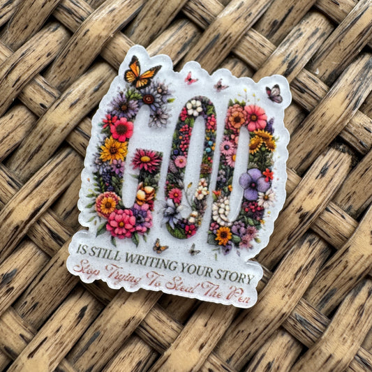 Acrylic Fatback, Planar, Cabochon, Craft Supply - Christian God Is Still Writing Your Story