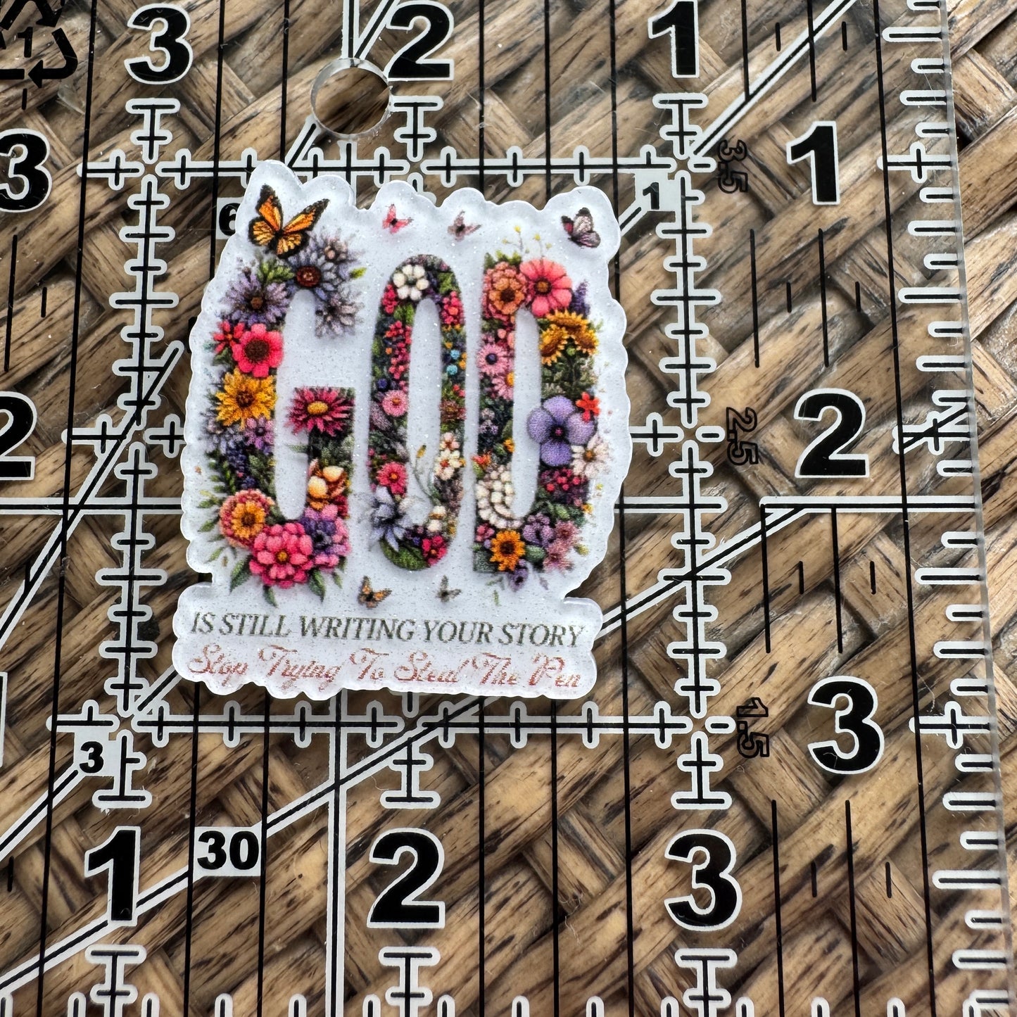 Acrylic Fatback, Planar, Cabochon, Craft Supply - Christian God Is Still Writing Your Story