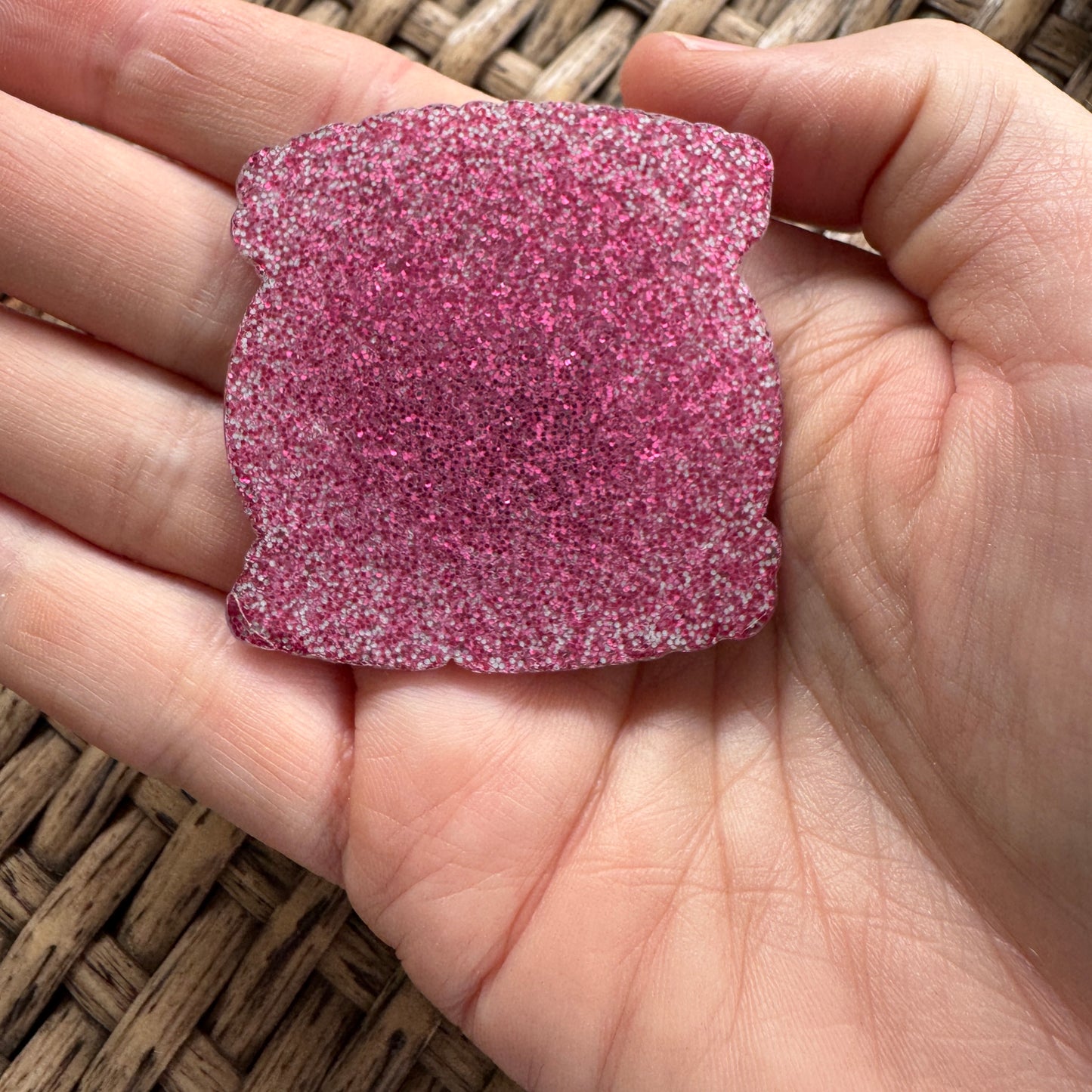 Acrylic Fatback, Planar, Cabochon, Craft Supply -Humor, Mentally Ill but Totally Chill