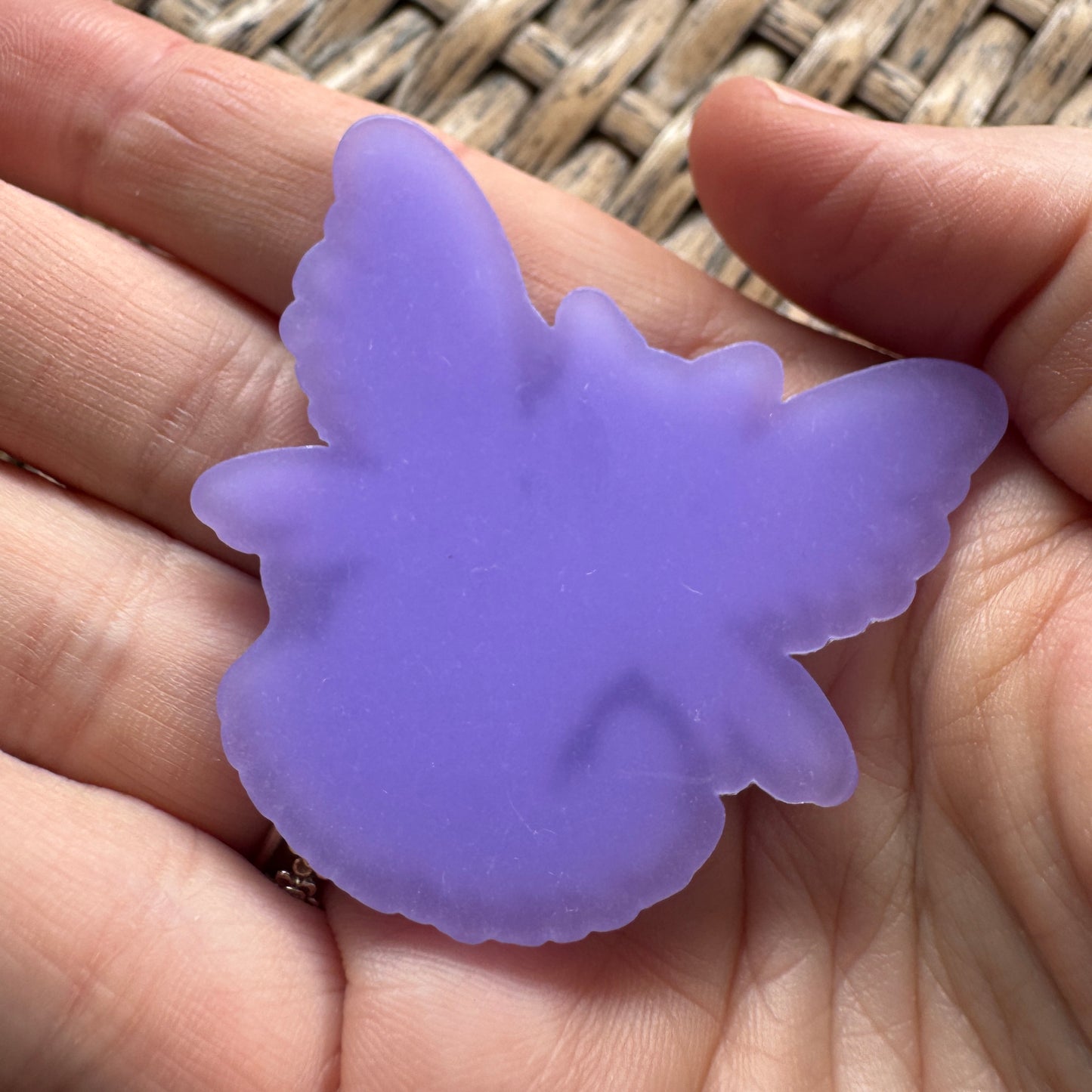 Acrylic Fatback, Planar, Cabochon, Craft Supply -Humor, Butterfly Black Cat