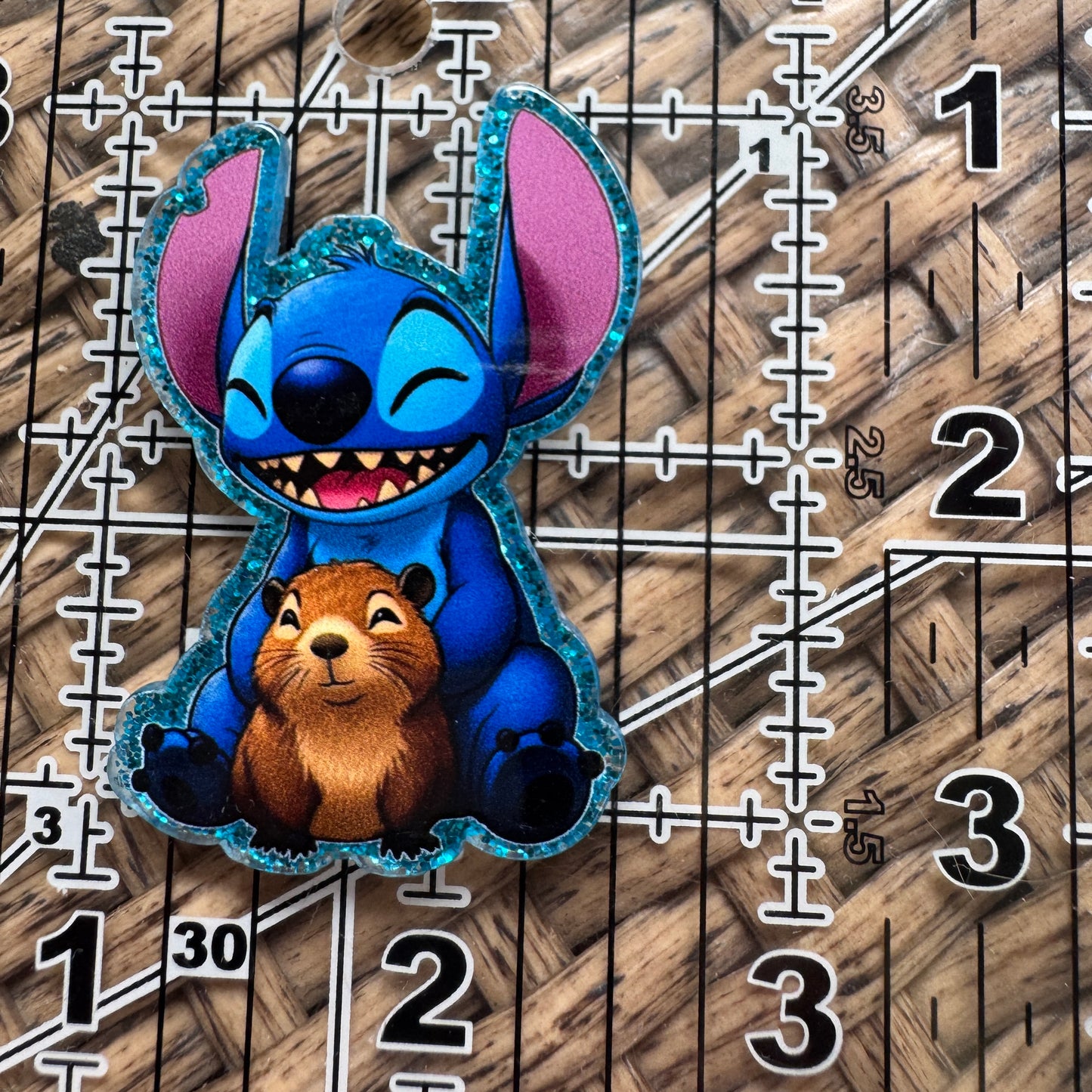 Acrylic Fatback, Planar, Cabochon, Craft Supply - Cartoon Stitch