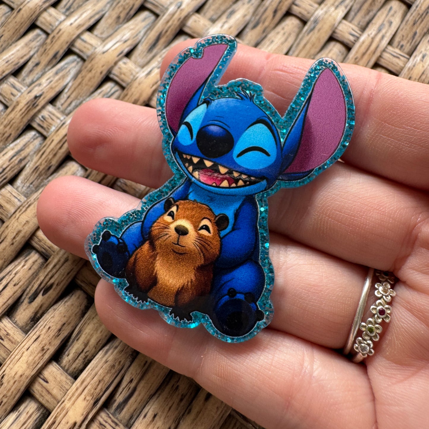 Acrylic Fatback, Planar, Cabochon, Craft Supply - Cartoon Stitch