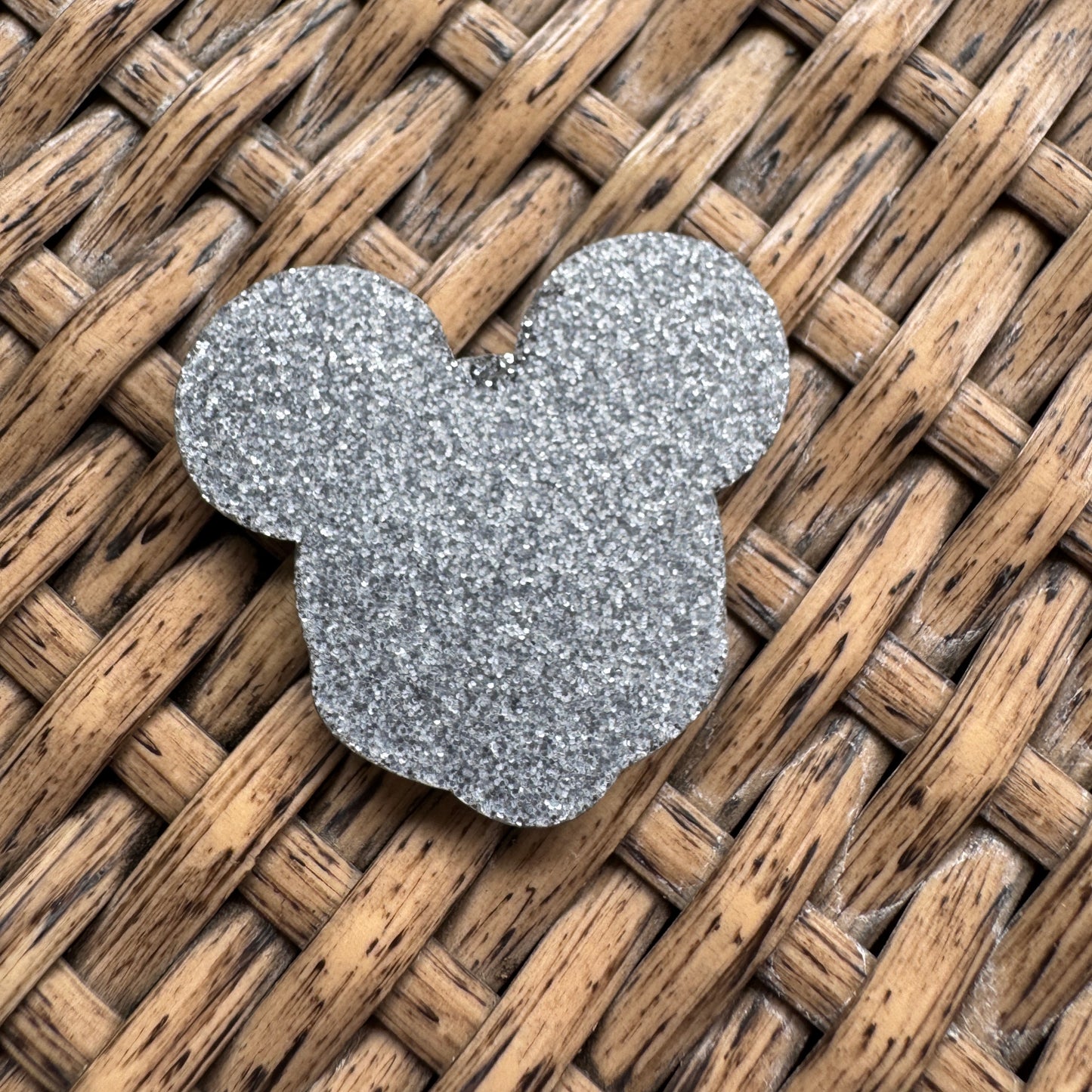 Acrylic Fatback, Planar, Cabochon, Craft Supply - Cartoon Mickey Head Day of the Dead