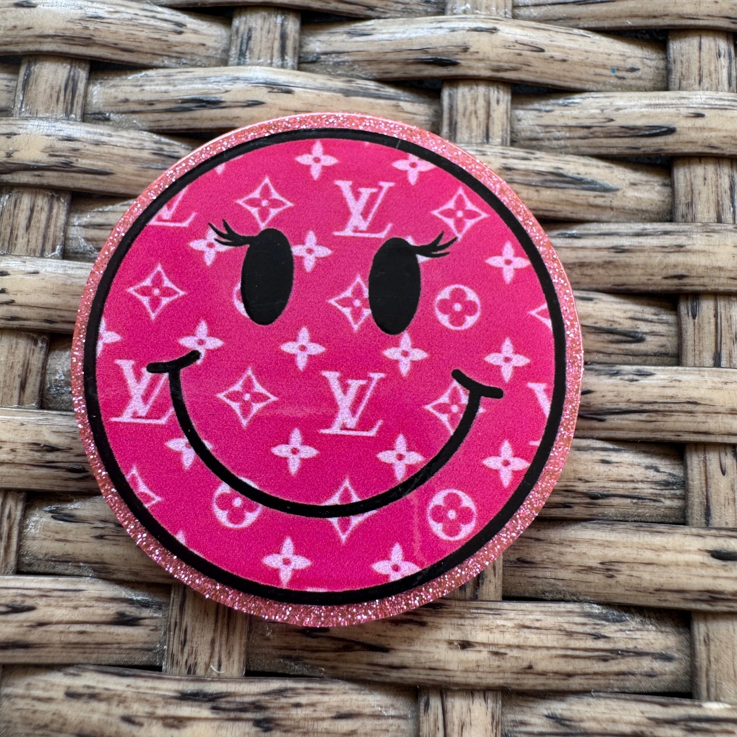 Acrylic Fatback, Planar, Cabochon, Craft Supply - Designer, Smiley Face