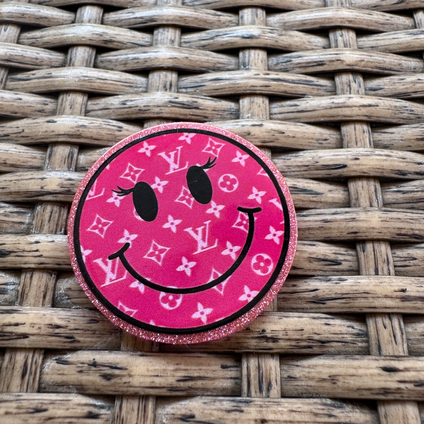 Acrylic Fatback, Planar, Cabochon, Craft Supply - Designer, Smiley Face