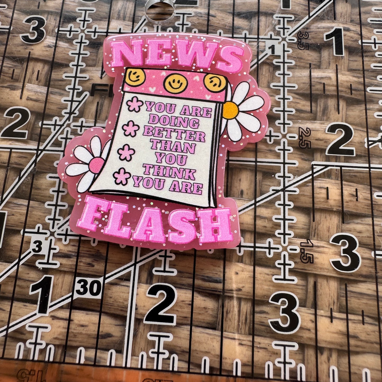 Acrylic Fatback, Planar, Cabochon, Craft Supply - Inspirational News Flash