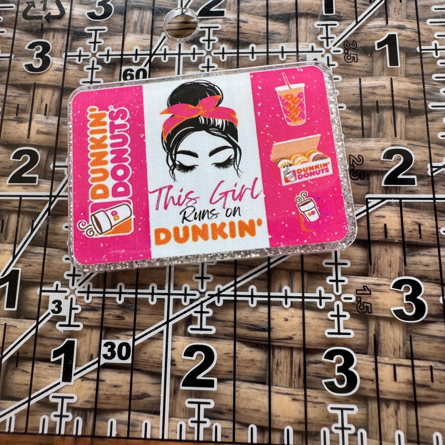 Acrylic Fatback, Planar, Cabochon, Craft Supply - Coffee - Dunkin