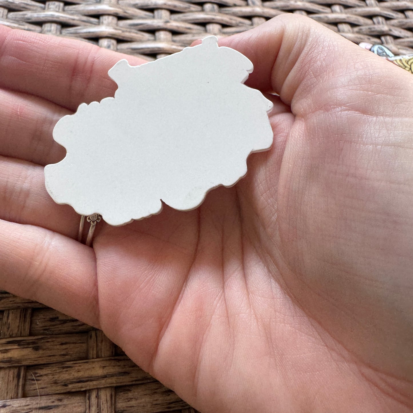 Acrylic Fatback, Planar, Cabochon, Craft Supply - Coffee - Religious Let Your Faith