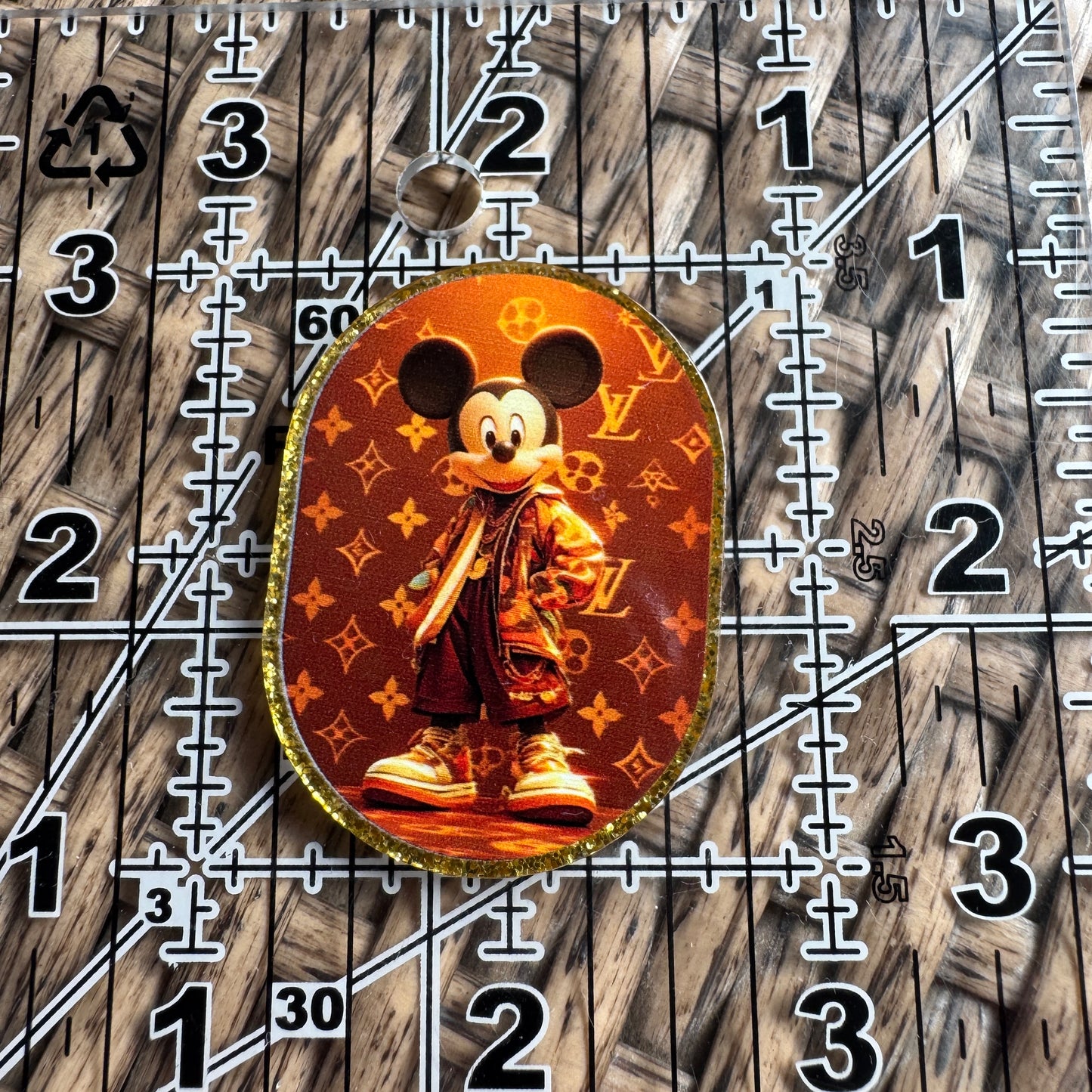 Acrylic Flatback,  Planar, Cabochon, Single Pc - Designer Mickey
