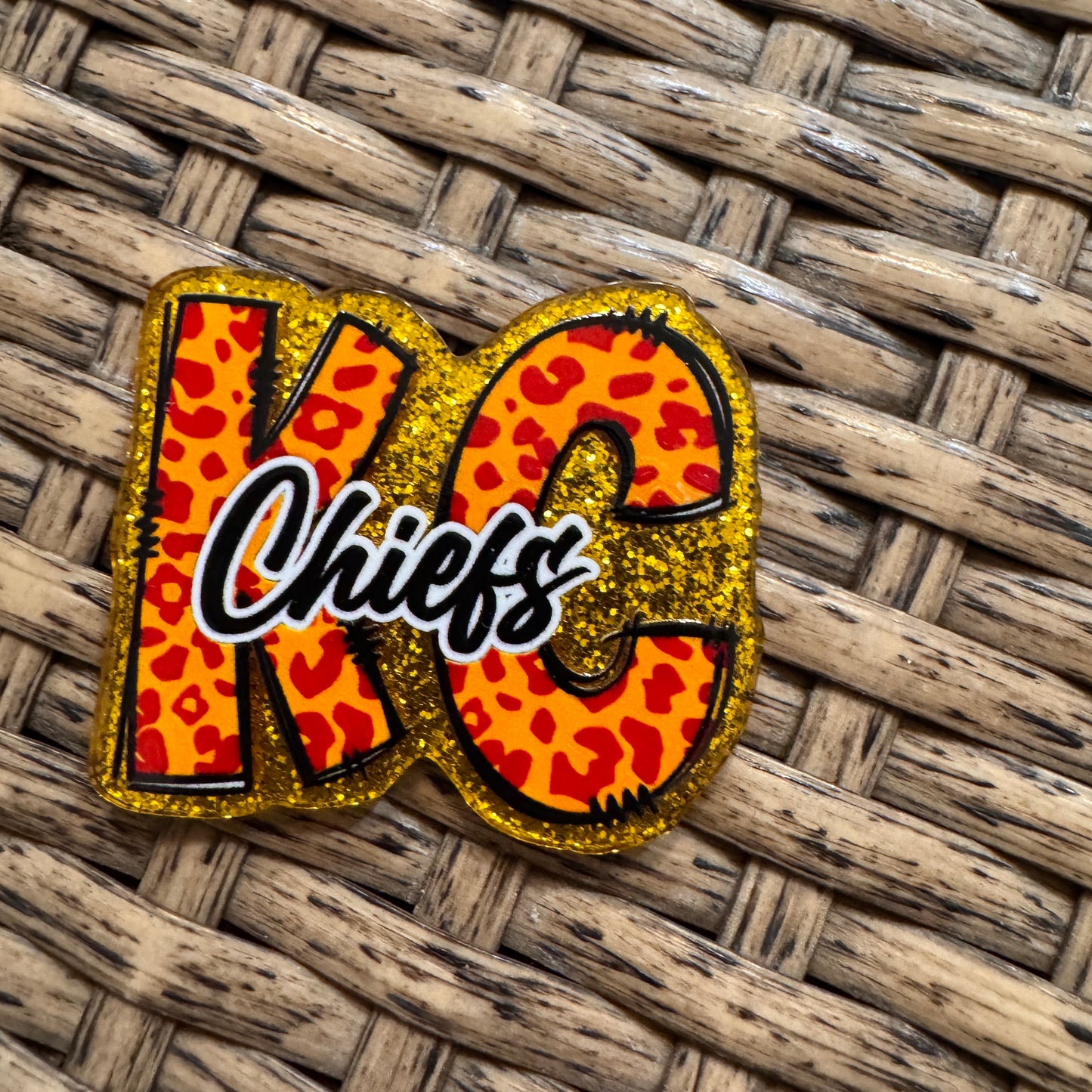 Kc Chief Football Sports  Flatback,  Planar, Cabochon, Single Pc