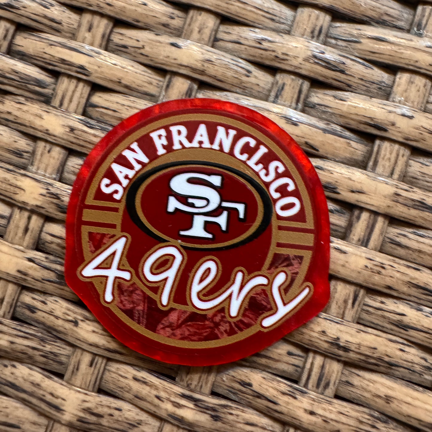 49ers Football Sports  Flatback,  Planar, Cabochon, Single Pc