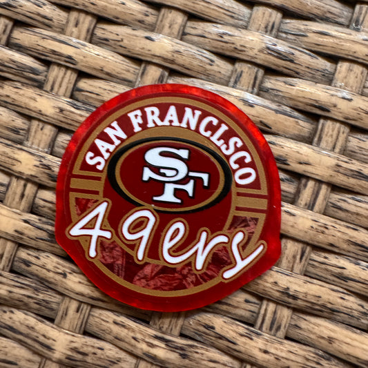 49ers Football Sports  Flatback,  Planar, Cabochon, Single Pc
