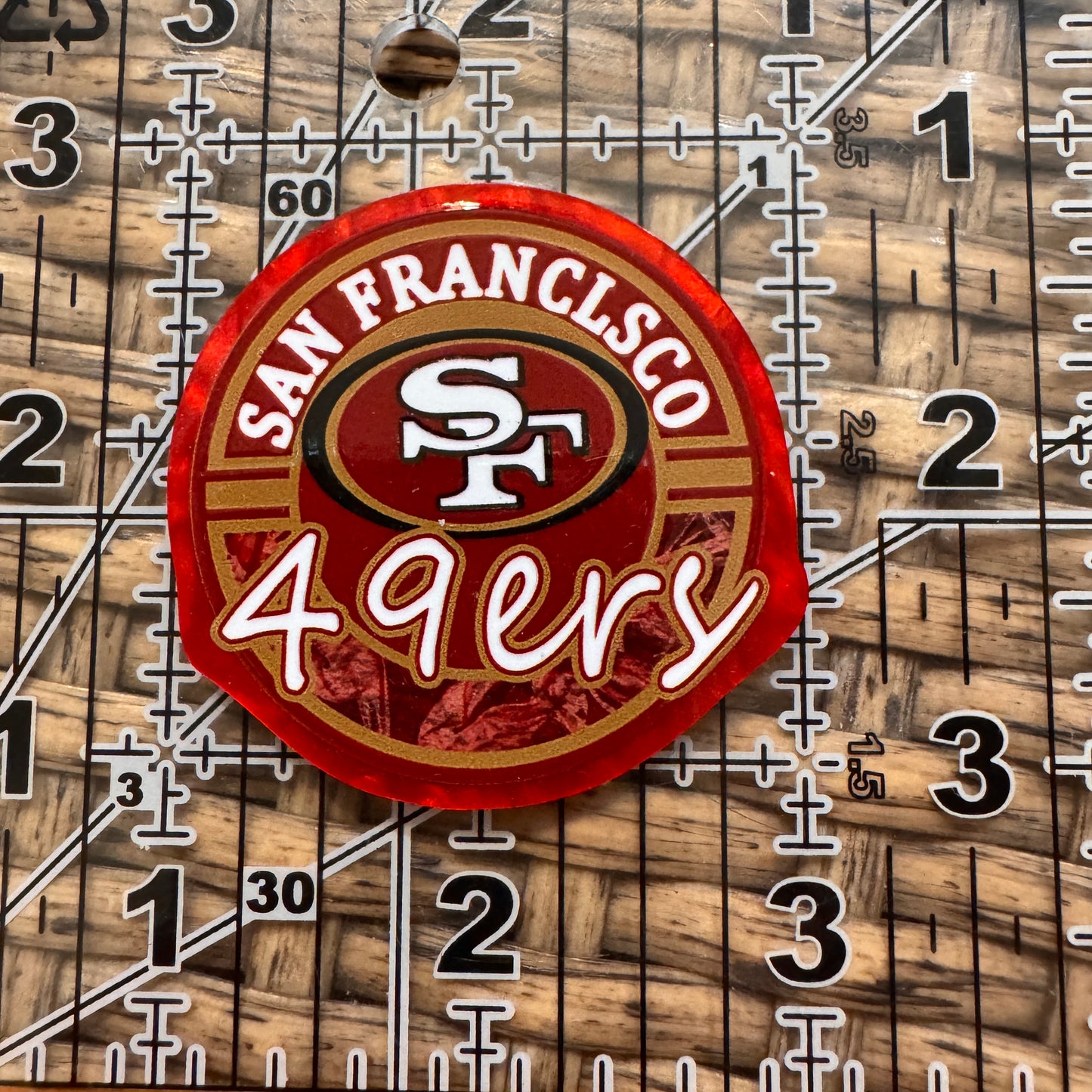 49ers Football Sports  Flatback,  Planar, Cabochon, Single Pc