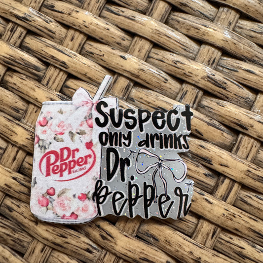 Dr Pepper Soda Pop Flatback,  Planar, Cabochon, Single Pc