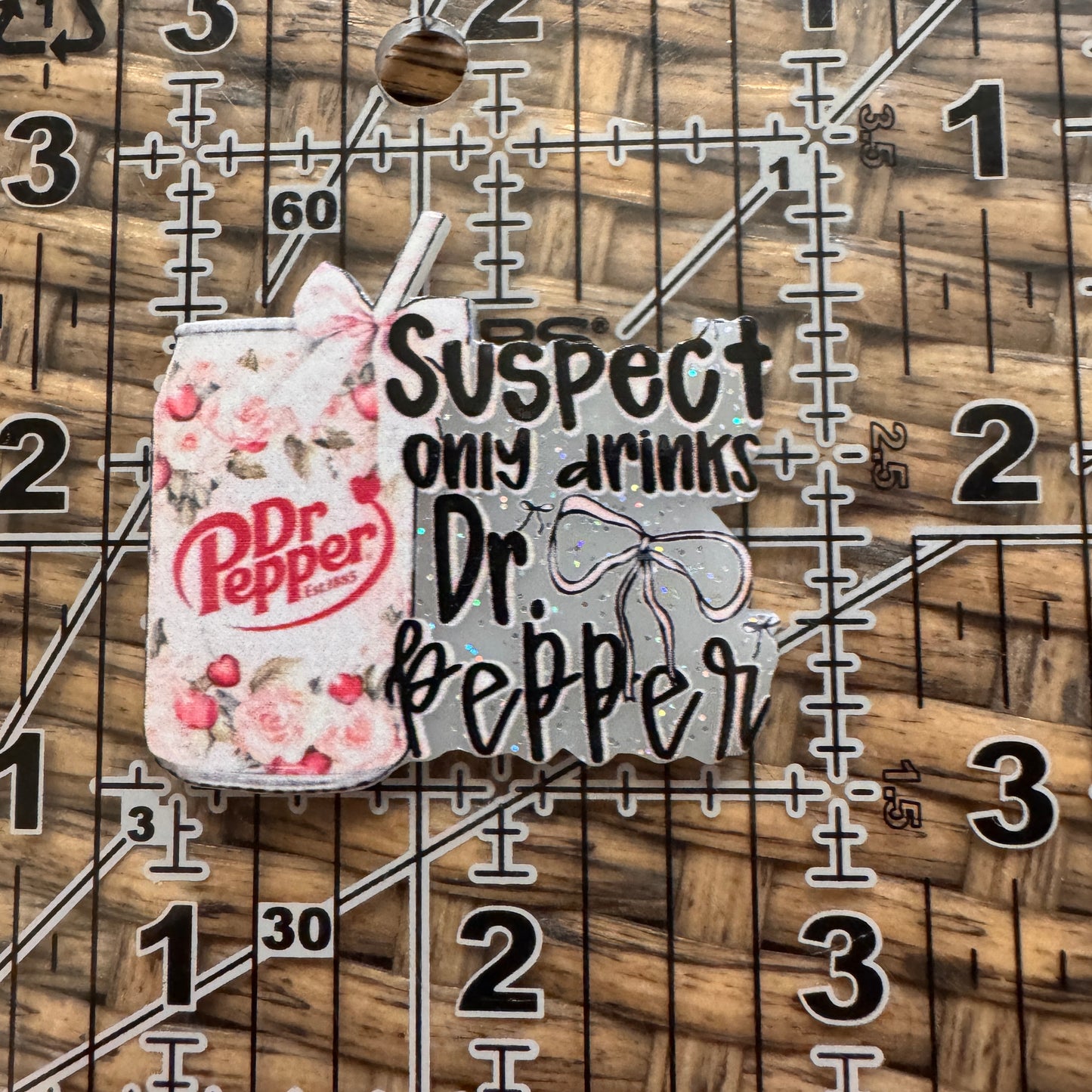 Dr Pepper Soda Pop Flatback,  Planar, Cabochon, Single Pc