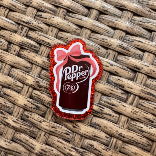 Dr Pepper Soda Pop Flatback,  Planar, Cabochon, Single Pc