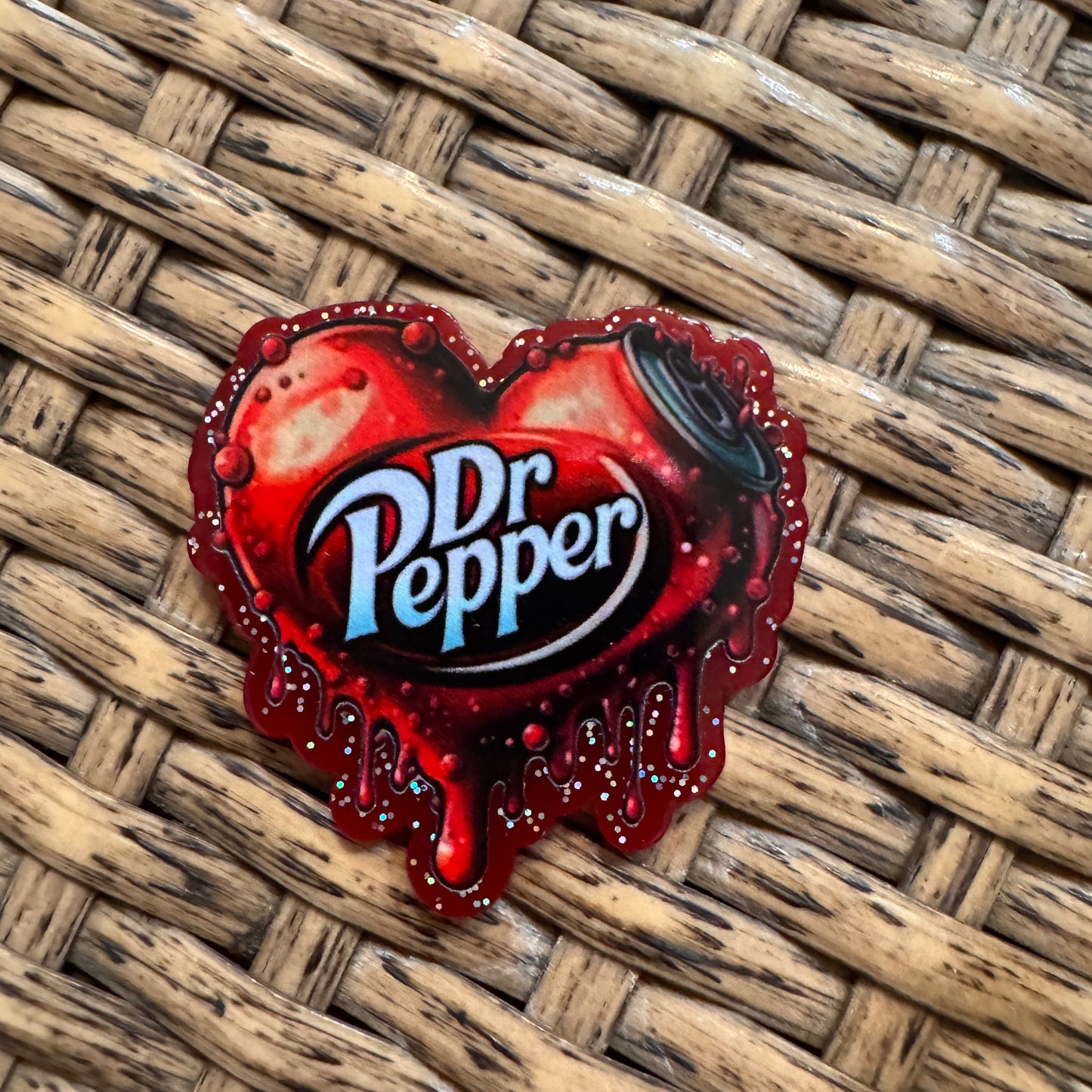 Dr Pepper Soda Pop Flatback,  Planar, Cabochon, Single Pc