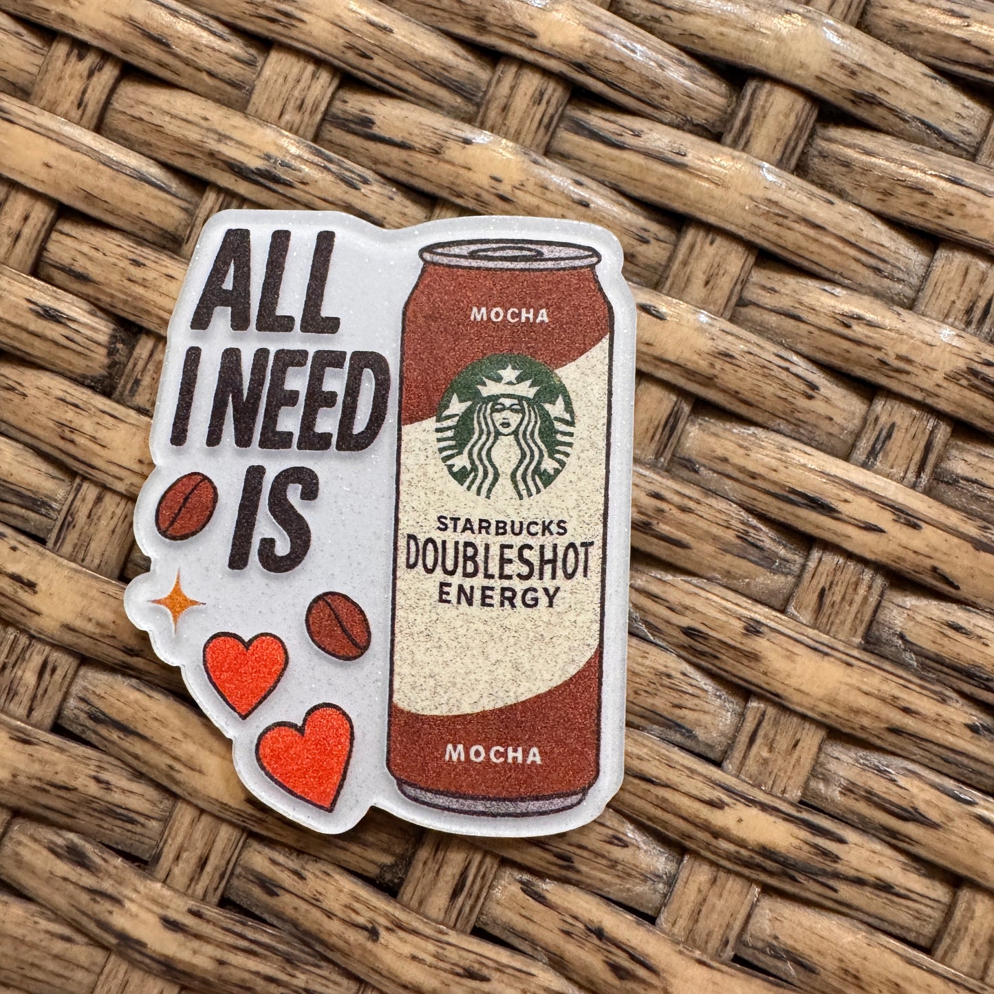 Starbucks Energy Drink Flatback,  Planar, Cabochon, Single Pc