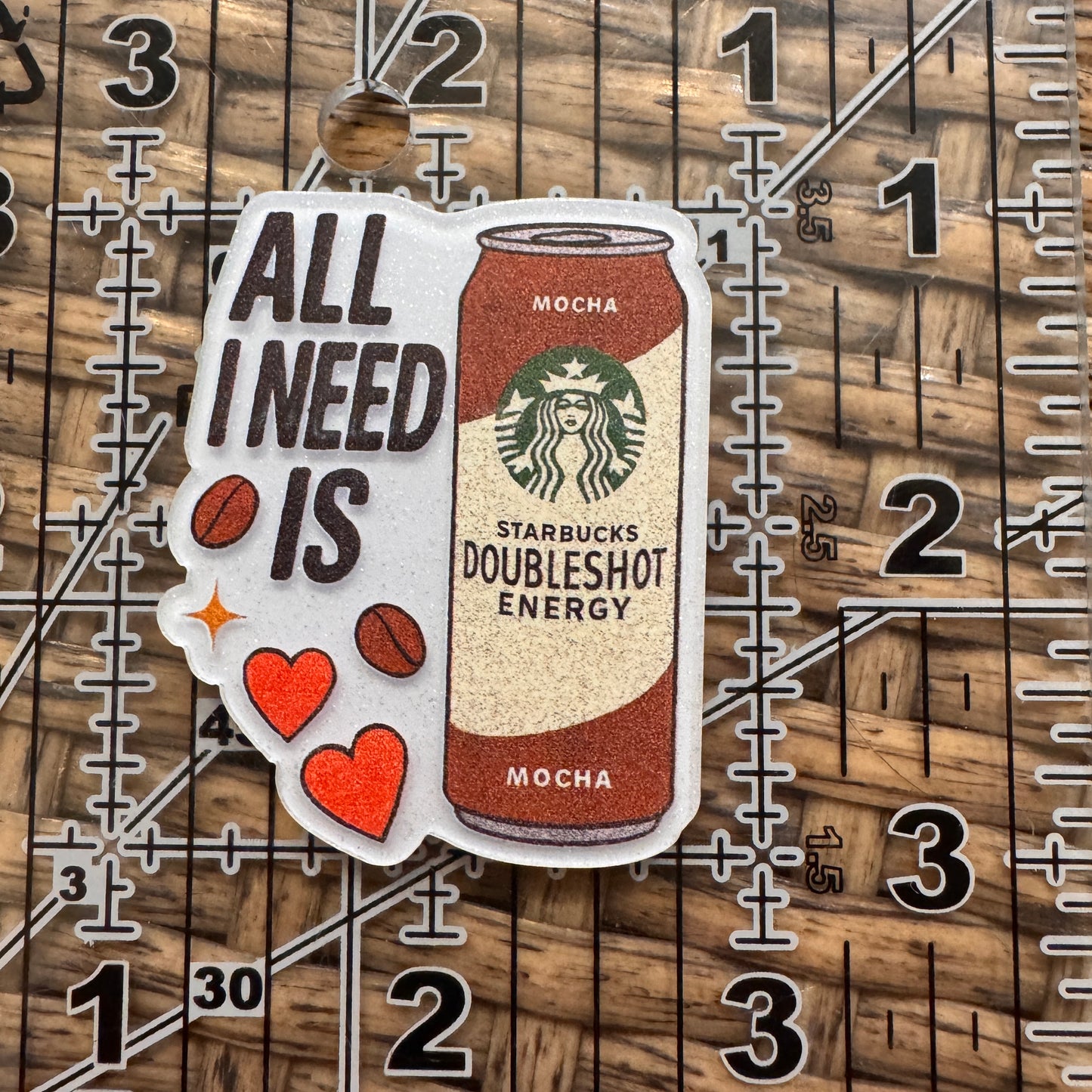 Starbucks Energy Drink Flatback,  Planar, Cabochon, Single Pc