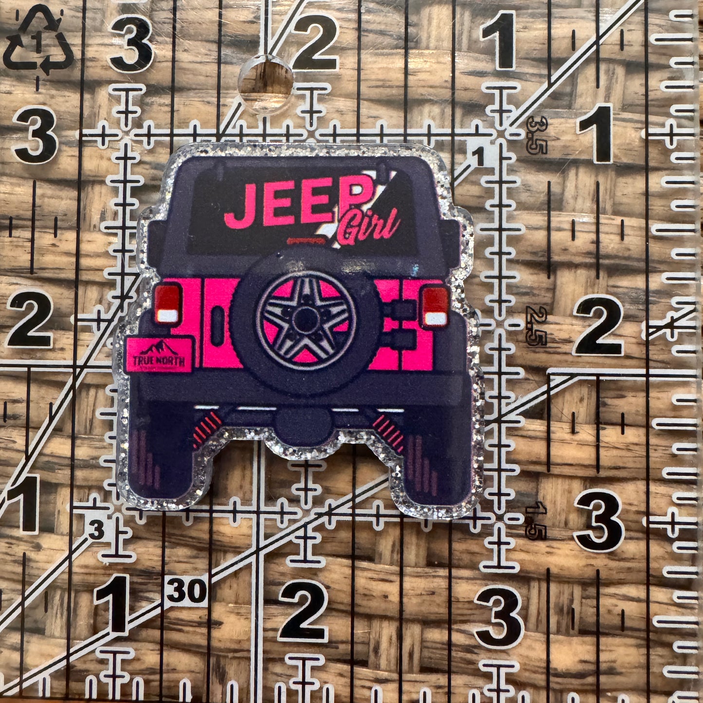Jeep Girl  Flatback,  Planar, Cabochon, Single Pc