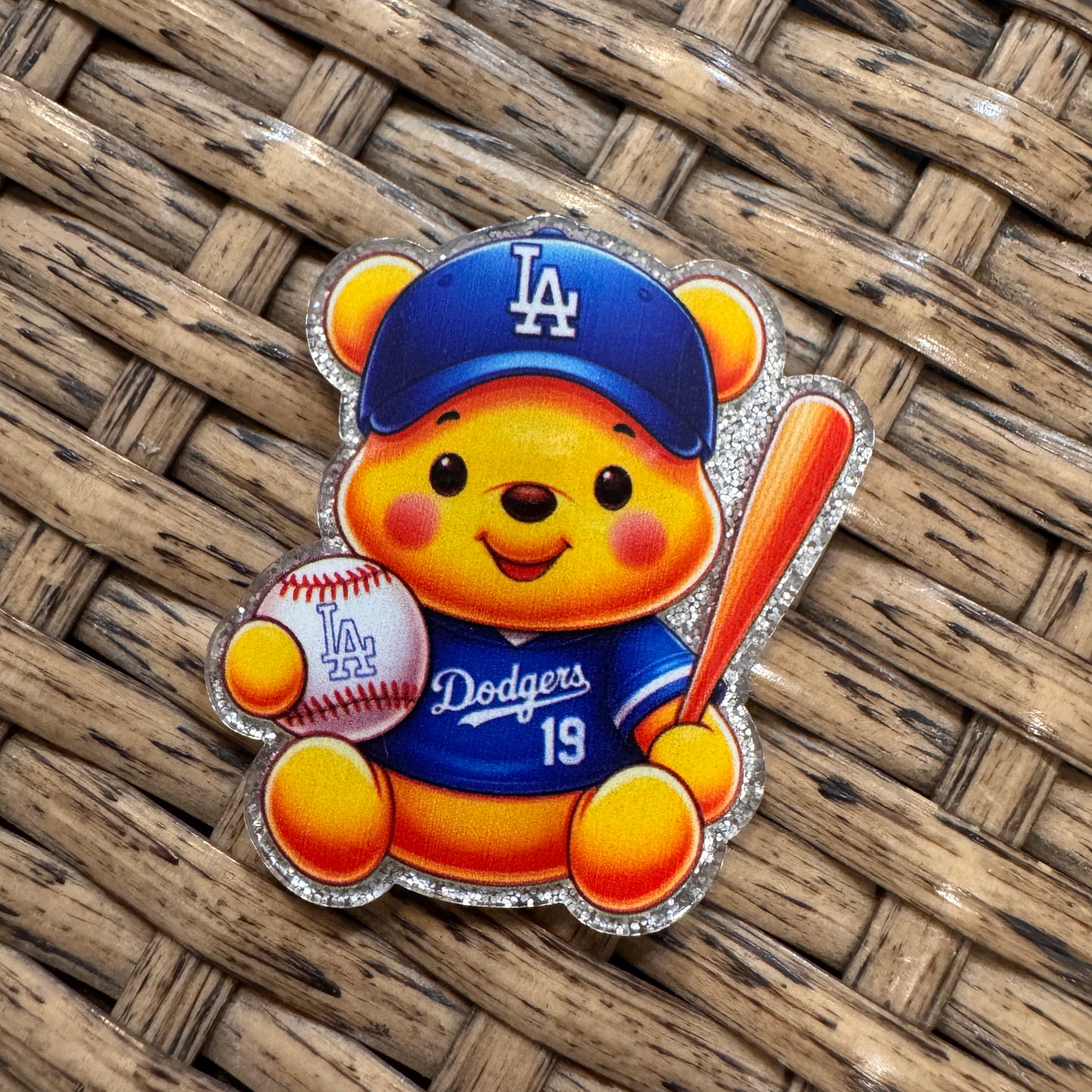 Dodgers Flatback,  Planar, Cabochon, Single Pc